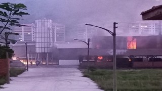 Kereste fabrikasında korkutan yangın