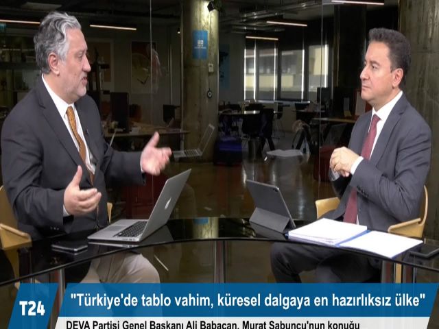Genel Başkanımız Ali Babacan T24'te Murat Sabuncu'ya Konuk Oldu.